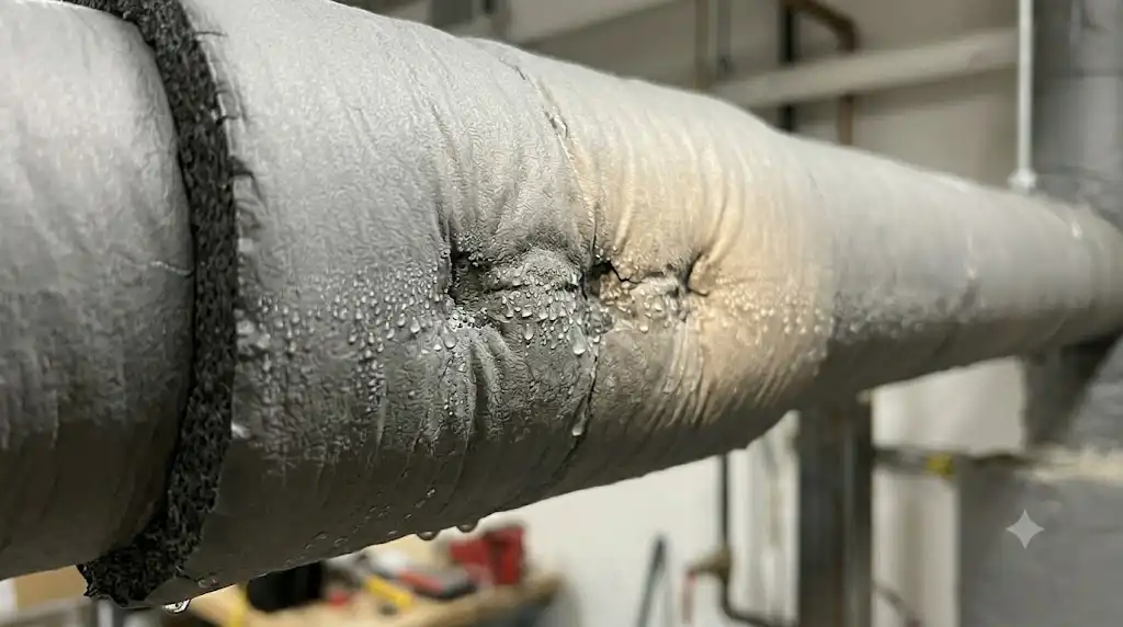 نقطه شبنم و تعریق کانال HVAC