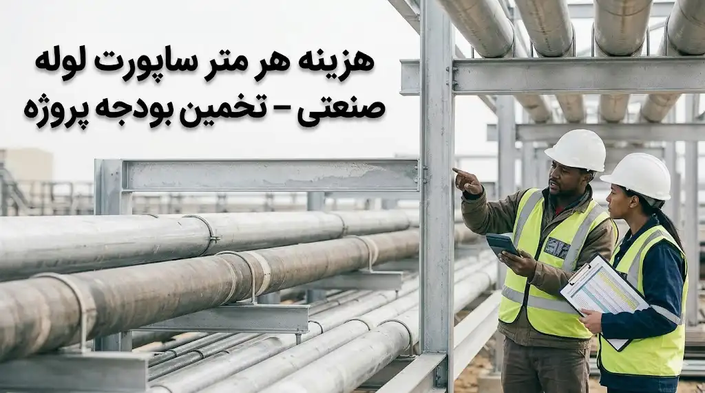 هزینه هر متر ساپورت لوله صنعتی؛ راهنمای جامع تخمین بودجه پروژه‌های تأسیساتی