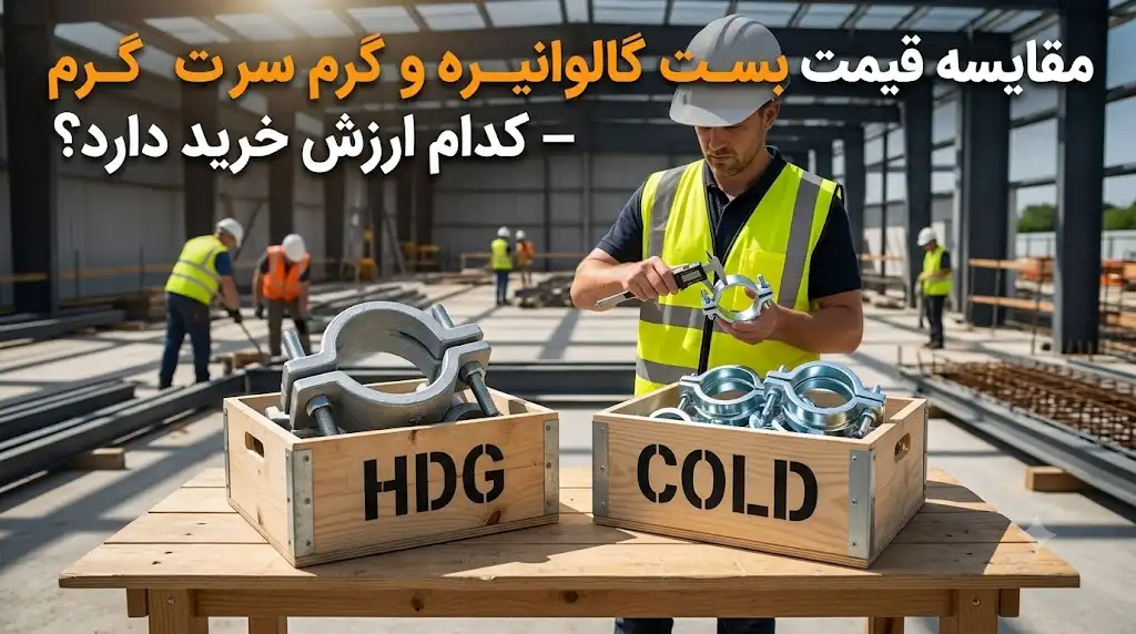 مقایسه قیمت بست گالوانیزه سرد و گرم – کدام ارزش خرید دارد؟