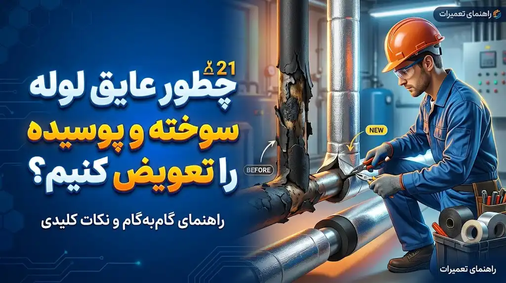 چطور عایق لوله سوخته و پوسیده را تعویض کنیم؟ راهنمای کامل بازسازی و نوسازی
