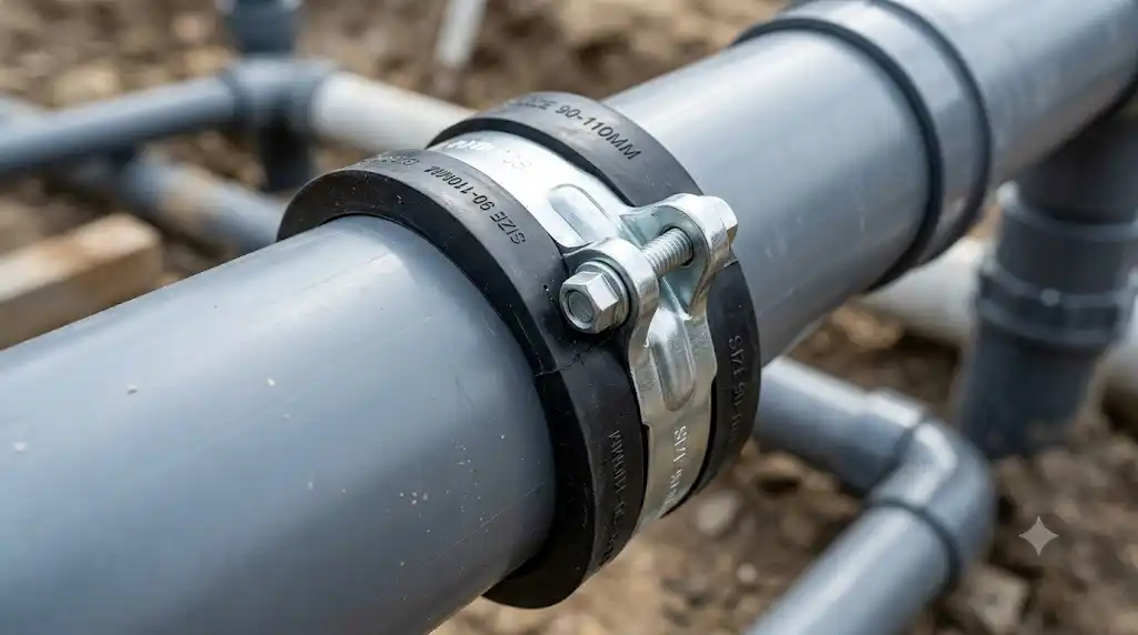 بست لاستیکی روکش‌دار مناسب نصب لوله‌های پلیمری و UPVC در سیستم‌های تاسیساتی