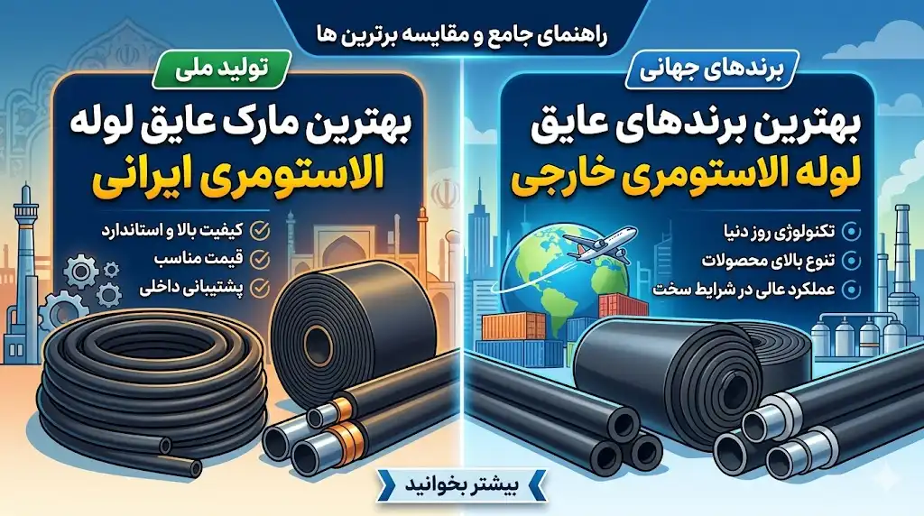 بهترین مارک عایق لوله الاستومری ایرانی و خارجی | راهنمای تخصصی انتخاب برند