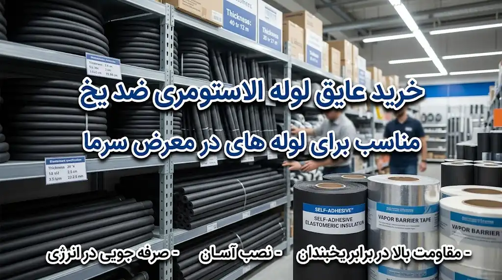 خرید عایق لوله الاستومری ضد یخ برای لوله‌های در معرض سرما