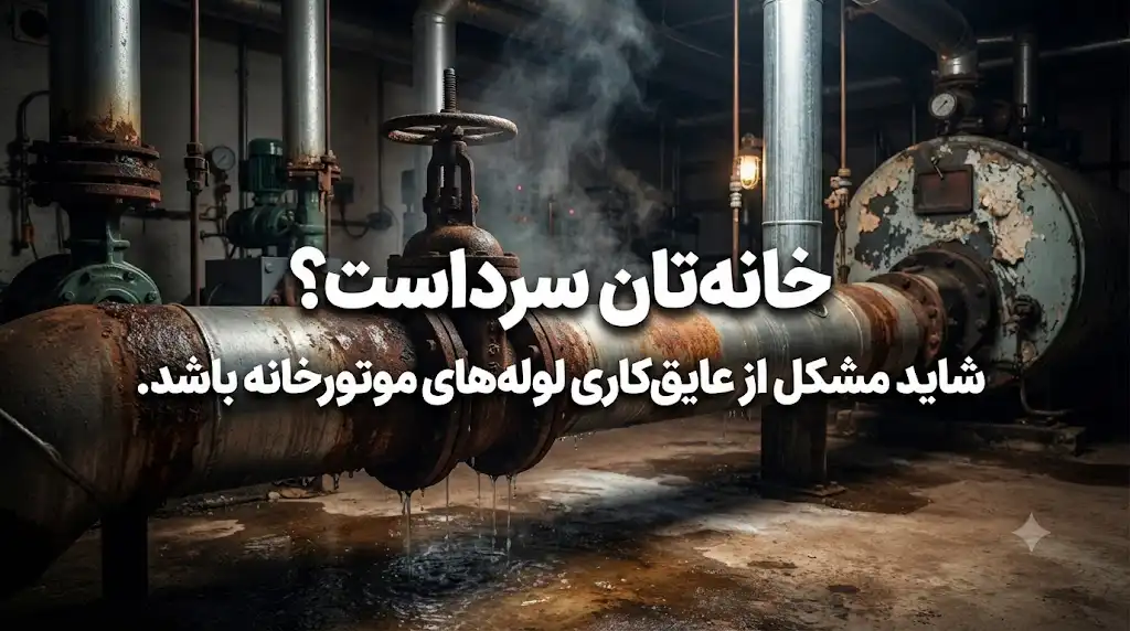 خانه‌تان سرد است؟ شاید مشکل از عایق‌کاری لوله‌های موتورخانه باشد
