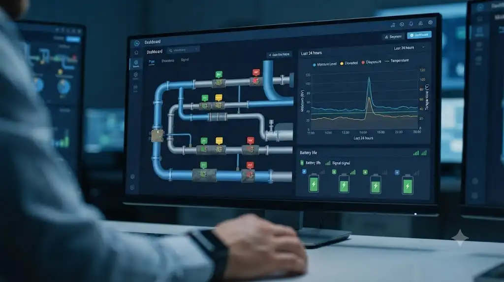 سنسور IoT برای خطوط لوله