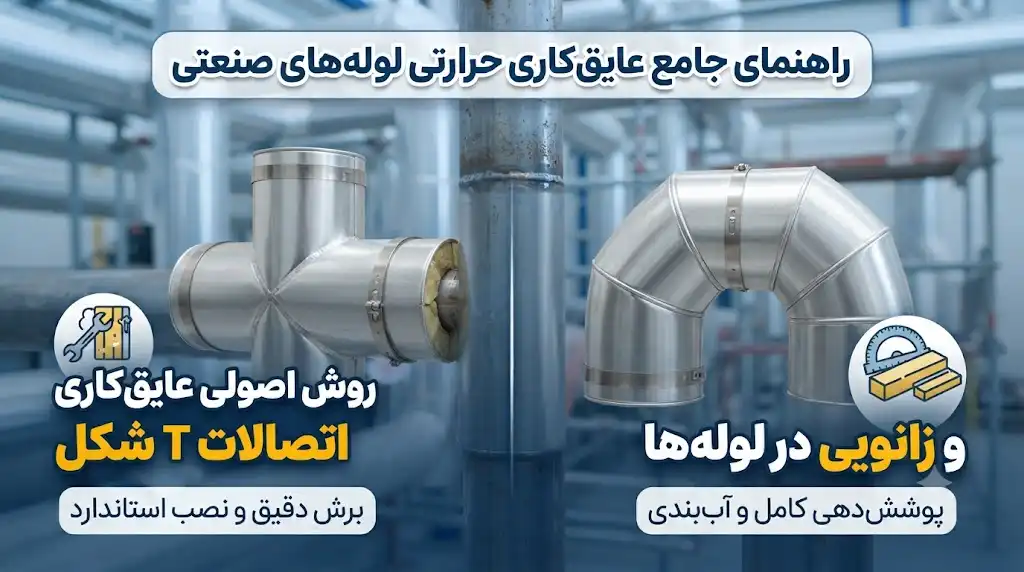 روش اصولی عایق‌کاری اتصالات T شکل و زانویی در لوله‌ها