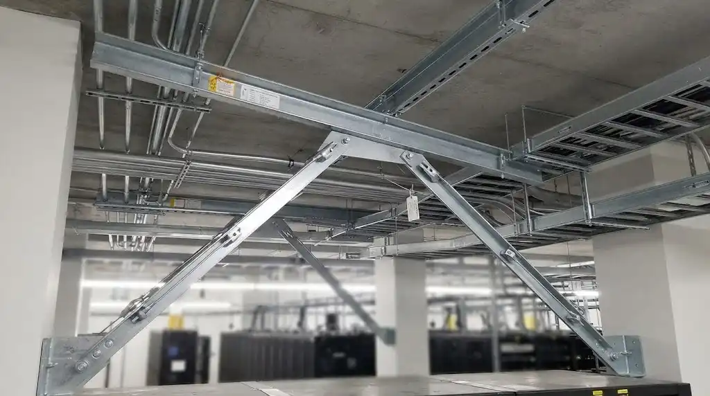 مهاربندی تأسیسات مکانیکی با ساپورت استاندارد برای کنترل بار و ارتعاش