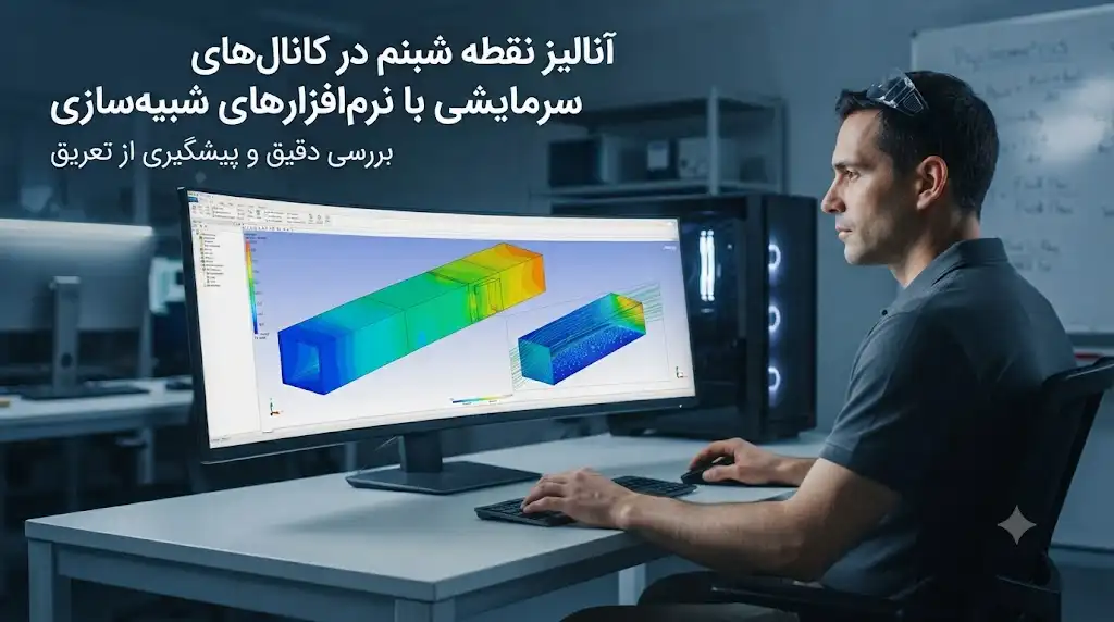 آنالیز نقطه شبنم در کانال‌های سرمایشی با نرم‌افزارهای شبیه‌سازی