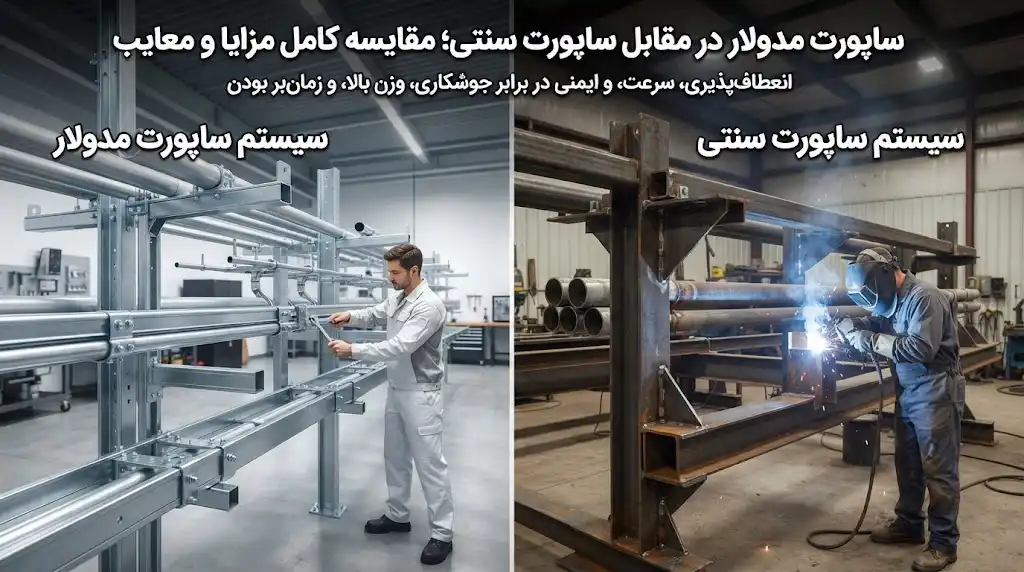 ساپورت مدولار در مقابل ساپورت سنتی؛ مقایسه کامل مزایا و معایب