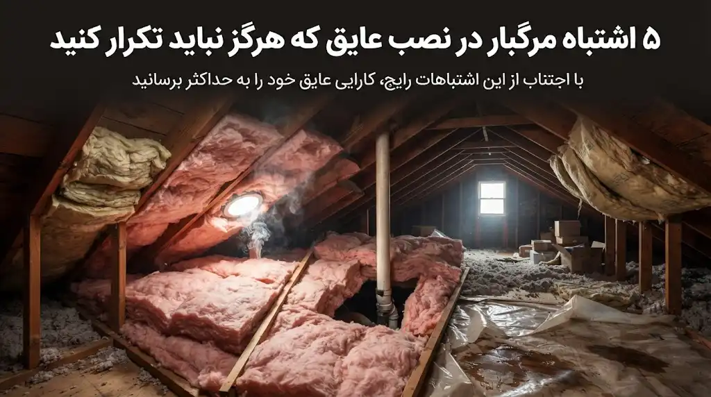 ۵ اشتباه مرگبار در نصب عایق که هرگز نباید تکرار کنید