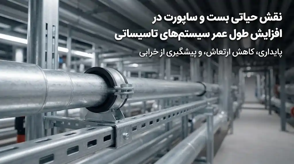 بست و ساپورت چه نقشی در افزایش طول عمر سیستم‌های تأسیساتی دارند؟