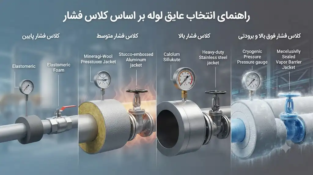 راهنمای انتخاب عایق لوله بر اساس کلاس فشار (Pressure Class)