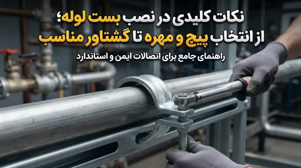 نکات کلیدی در نصب بست لوله؛ از انتخاب پیچ و مهره تا گشتاور مناسب