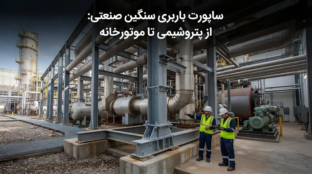 ساپورت باربری سنگین صنعتی (Heavy-duty)؛ از پتروشیمی تا موتورخانه