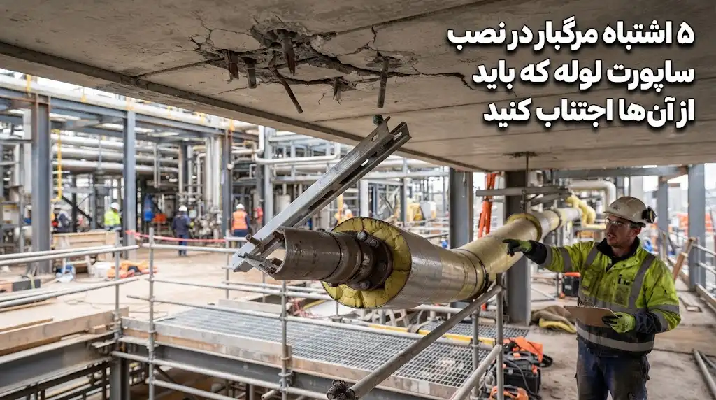 ۵ اشتباه مرگبار در نصب ساپورت لوله که باید از آن‌ها اجتناب کنید