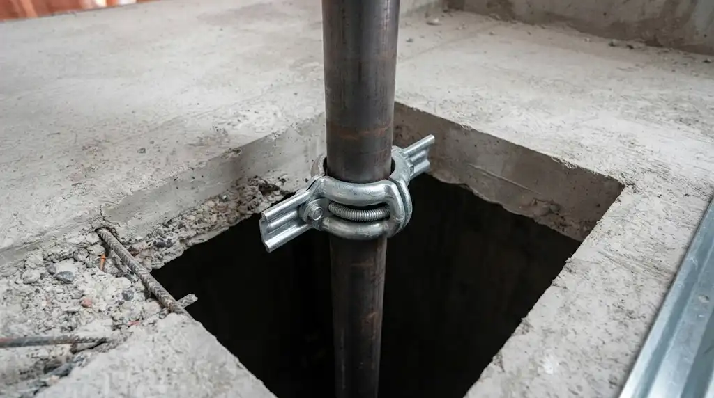 ساپورت Heavy-Duty برای مهار رایزرهای سنگین تأسیسات مکانیکی