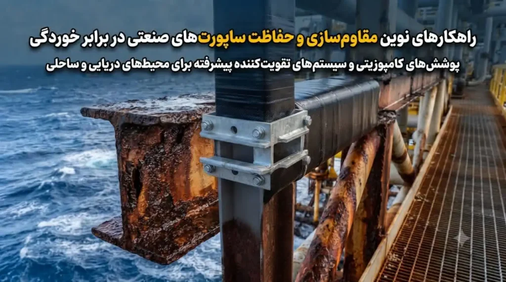 مقاوم‌سازی ساپورت‌ها در برابر خوردگی در محیط‌های دریایی و صنعتی