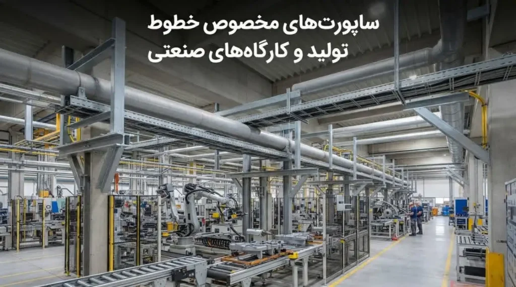 ساپورت‌های مخصوص خطوط تولید و کارگاه‌های صنعتی؛ انواع، کاربردها و نکات انتخاب
