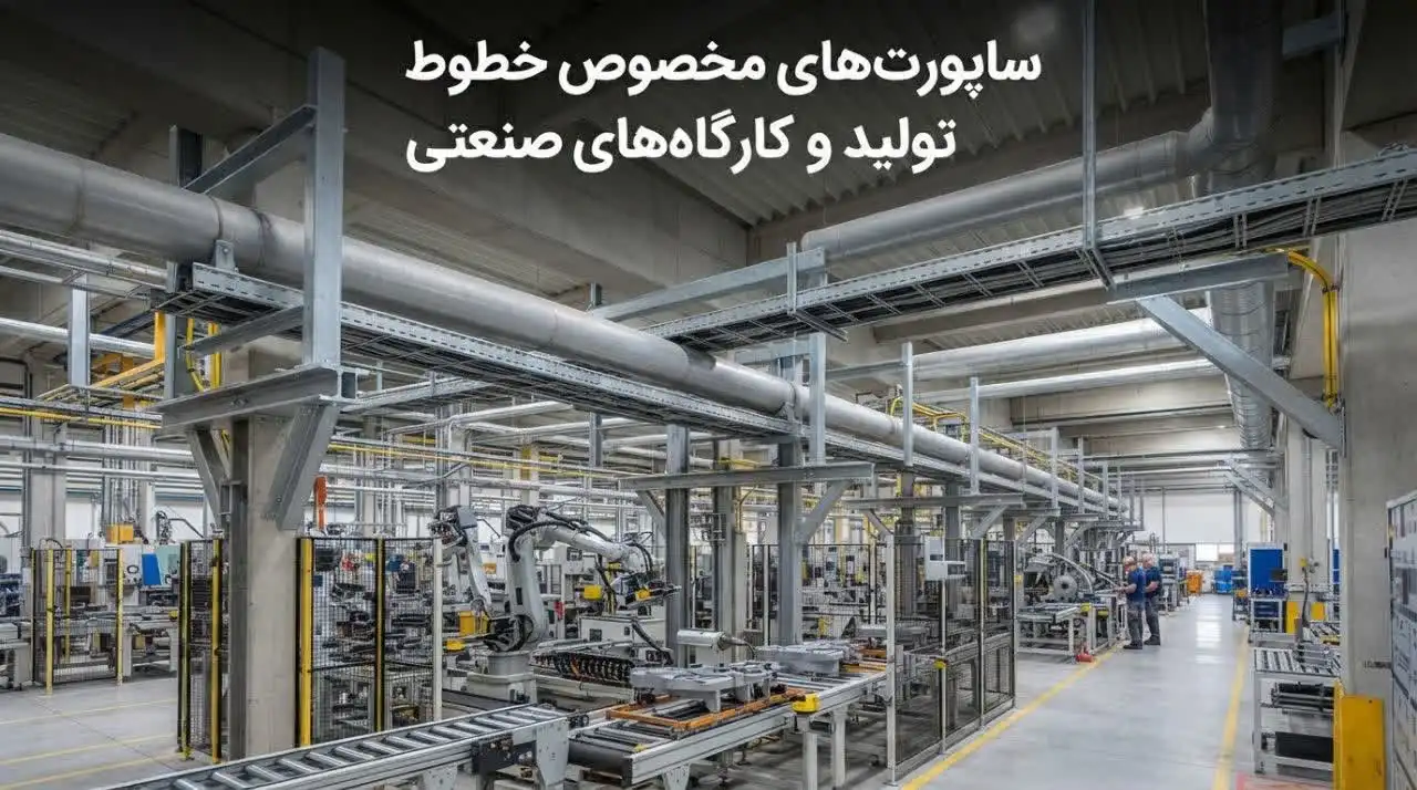ساپورت‌های مخصوص خطوط تولید و کارگاه‌های صنعتی؛ انواع، کاربردها و نکات انتخاب
