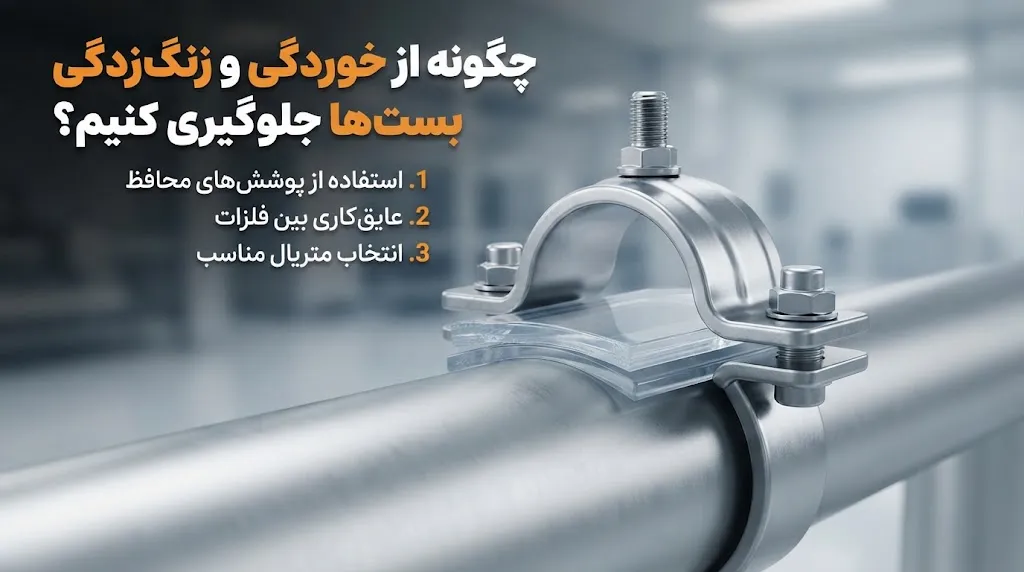 چگونه از خوردگی و زنگ‌زدگی بست‌ها جلوگیری کنیم؟ راهنمای انتخاب، نصب و نگهداری