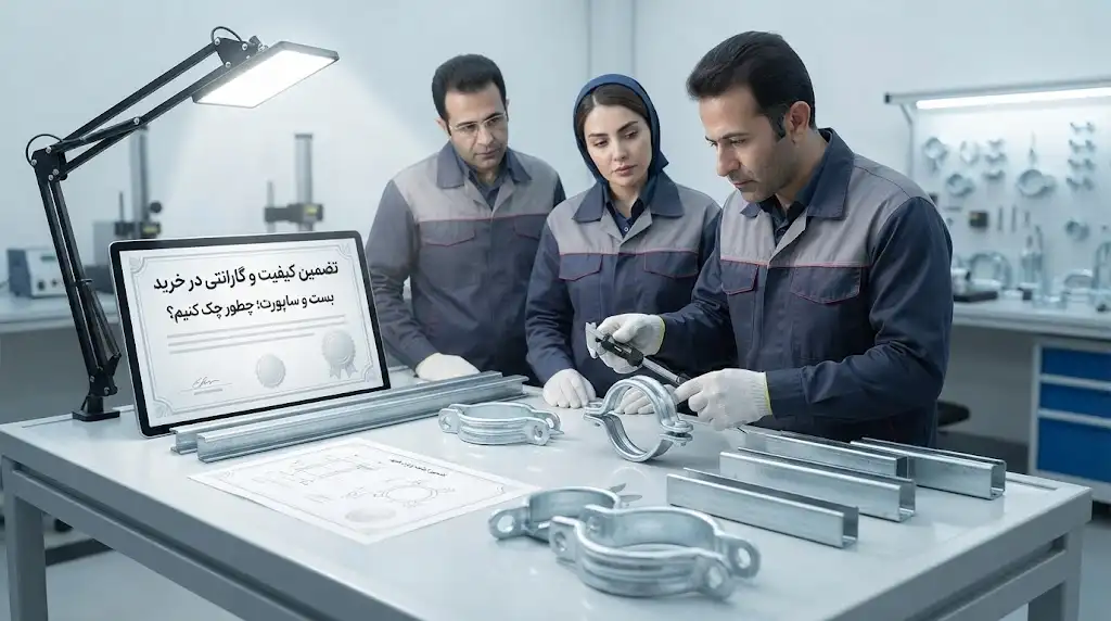 تضمین کیفیت و گارانتی در خرید بست و ساپورت؛ چطور چک کنیم؟