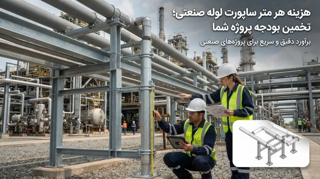 هزینه هر متر ساپورت لوله صنعتی؛ تخمین بودجه پروژه شما