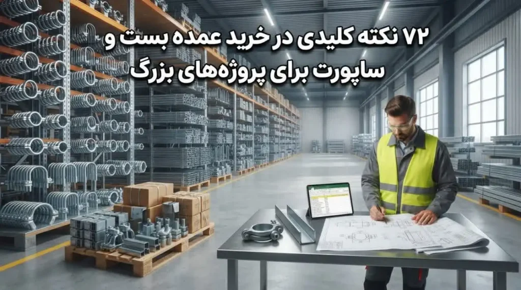 نکات کلیدی در خرید عمده بست و ساپورت برای پروژه‌های بزرگ